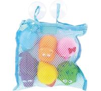 dBb Remond Jouets de Bain Bébé avec Filet de Rangement - 6 Animaux en Caoutchouc Flottants - Jeux d'Éveil à partir de 6 Mois - Filet avec 2 Ventouses Antidérapantes - Jouets de Bain Enfant Sécurisés