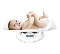 dBb Remond Pèse-bébé électronique – Jusqu'à 20 kg, précision 10 g, plateau amovible, blanc