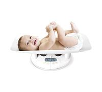 dBb Remond - Pèse Bébé Électronique - Balance Numérique Nouveau-Né Jusqu'à 20 kg - Précision 10 gr - Fonctions Tare & Poids-Bloc - Plateau Amovible - Affichage LCD - Blanc