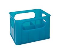 dBb Remond Porte-Biberons - Casier de Rangement 6 Biberons - Organisateur Bébé pour Réfrigérateur & Cuisine - Boîte de Stockage Turquoise Translucide - Sans BPA