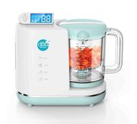 dBb Remond Robot Cuiseur Bébé Multifonctions 6 en 1 - Cuit Vapeur, Mixe, Hache, Stérilise, Chauffe et Décongèle - Auto Nettoyant - Repas Sains et Faciles - Capacité 1000 ml - Blanc & Bleu Glacier