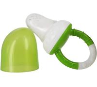 dBb Remond Sucette Découverte & Grignoteuse Bébé Verte - Dès 6 Mois - Sucette Distribution d’Aliments avec Filet & Téterelle Perforée en Silicone - Capuchon de Protection - Diversification Alimentaire