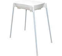 dBb Remond Support Baignoire Bébé Grand Modèle - Stable et Sécurisé - Pieds Amovibles Antidérapants en Métal Rilsanisé Blanc - Tuyau de Vidange - H83 x L100 x l53 cm - pour Baignoires 4 Mois et +