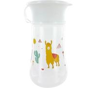 dBb Remond Tasse Bébé 360° Antifuites - 330 ml - Avec Valve Antidéversement & Couvercle - Tasse Apprentissage Bébé 9 Mois+ - Plastique Sans BPA - Tasse Transition Verre - Décor Lama