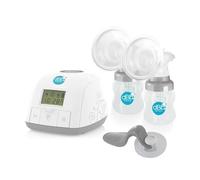 dBb Remond - Tire-lait Électronique Double Aspiration - 3 Modes d'Aspiration à Intensité Réglable - Convertible en Manuel - 2 Biberons Tritan 120 ml - Tétine Silicone 0-4 Mois - Confort & Efficacité