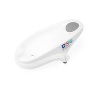 dBb Remond Transat de bain pour bébé de 0 à 6 mois - Forme ergonomique - Appui-tête en mousse - Position de bébé inclinée - Trou évacuation d’eau - 3 ventouses de maintien - L50 x l23 x H25 cm - Blanc
