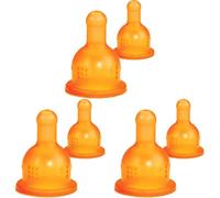 dBb Remond Varitétine 2ème Âge 4 Mois+ Anti Aérophagique en Caoutchouc Naturel, Régulateurs d’Air limitent les Coliques, 3 Débits, Tétine pour Liquides Épais, Fabriquée en France, 2 Tétines (Lot de 3)