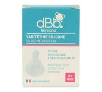 dBb Remond Varitétine 4 mois+ antiaérophagique en silicone 3 débits