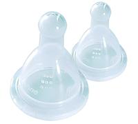 dBb Remond - Varitétine Antiaérophagique 2ème Âge - Lot de 2 Tétines en Silicone - 4 Mois+ - 3 Débits (Lent, Moyen, Fort) - Tétine pour Lait Épais, Bouillie & Potage - Fabriquée en France