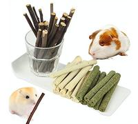 Dbeans Flourithing Jouet pour Lapin,Bambou Doux, Tissimo Grass, Pomme,Mélange 150g,Applicable à Jouet Cochon d'Inde,Hamster Accessoire,Lapin Accessoires