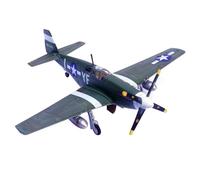 DBEIXIWEI 1/72 WWII US P-51B Mustang Fighter Model Alloy Die Cast Combat Avion Avion Miniature pour collection et présentation