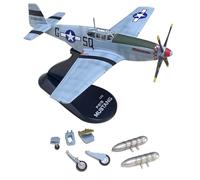 DBEIXIWEI 1/72 WWII USAAF P-51B Mustang Fighter Model Alloy High-Simulated Aviation Miniature Souvenir Statique Display