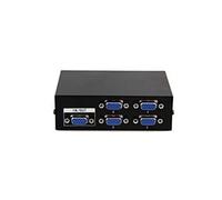 DBEIXIWEI Commutateur KVM VGA, 4 ports KVM pour 4 ordinateurs partageant 1 écran LCD, PC, TV, VGA femelle 15 broches