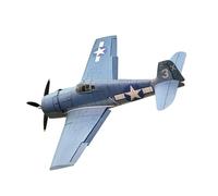 DBEIXIWEI Échelle 1:32 Grumman F6F-3 Hellcat Fighter en papier modèle d'avion blindé militaire non assemblé pour collection