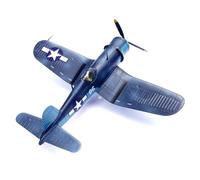 DBEIXIWEI Échelle 1/72 F4U Corsair Fighter VMF-214 Blanc Modèle 86 en alliage commémoratif avion de combat miniature pour décoration de bureau