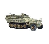 DBEIXIWEI Échelle 1/72 WWII German Sd. Kfz. 251/7 D Half Track Panzer Model PVC Finish Blindé Véhicule Souvenir Hobby Model Kit