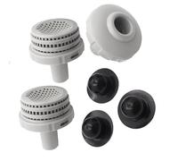 DBEIXIWEI Kit de connecteur de jet d'eau pour piscine hors sol avec buse d'entrée, connecteur de crépine et bouchons de trou pour Intex 25022E
