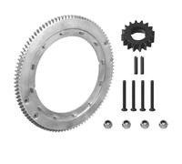DBEIXIWEI Kit d'engrenage d'anneau de volant d'inertie en métal 696537 compatible avec les accessoires de tondeuse à gazon Briggs & Stratton 19K400 19E400 19G400