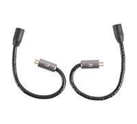 DBEIXIWEI Lot de 2 câbles adaptateurs MMCX vers 2 broches 0,78 mm pour KZ, Revonext, etc