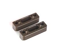 DBEIXIWEI Lot de 2 pièces de support de moteur de voiture RC compatibles avec Kyosho 1/8 MP9 MP10 IF430 RC Modification pièces de rechange