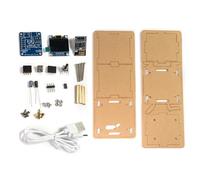 DBEIXIWEI Mini horloge électronique DC 5 V DIY avec écran OLED HD, affichage de la date, de la température et de l'humidité et prévisions météo sur 3 jours