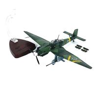DBEIXIWEI Modèle d'avion d'attaque allemand Stuka JU-87G2 à l'échelle 1:72 en alliage haute simulation d'avion miniature pour décoration de la maison