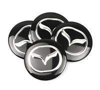 DBFDAQ 4 Pièces Cache-moyeux Centre Enjoliveurs Autocollant, pour Mazda Atez 6 GH GG Gi 3 Angksela BK CX 5 4 7 8 56mm Voiture Capuchons Couverture Sticker Décoration Accessoires with Logo