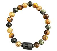 DBHDG Bracelet à perles du zodiaque pour homme - Pulsera Para Hombre lesté avec perles en pierre naturelle, bijou de guérison spirituelle à offrir (Capricorne)