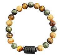 DBHDG Bracelet à perles du zodiaque pour homme - Pulsera Para Hombre lesté avec perles en pierre naturelle, bijou de guérison spirituelle à offrir (Scorpion)