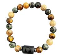 DBHDG Bracelet à perles du zodiaque pour homme - Pulsera Para Hombre lesté avec perles en pierre naturelle, bijou de guérison spirituelle à offrir (Balance)