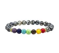 DBHDG Bracelet Pierre Naturelle | Chakra Équilibrant en Pierres Minérales - Bijou Énergétique pour Homme & Femme (type-3)