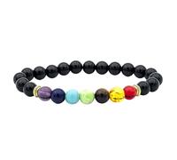 DBHDG Bracelet Pierre Naturelle | Chakra Équilibrant en Pierres Minérales - Bijou Énergétique pour Homme & Femme (type-6)