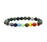 DBHDG Bracelet Pierre Naturelle | Chakra Équilibrant en Pierres Minérales - Bijou Énergétique pour Homme & Femme (type-9)