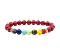 DBHDG Bracelet Pierre Naturelle | Chakra Équilibrant en Pierres Minérales - Bijou Énergétique pour Homme & Femme (type-4)