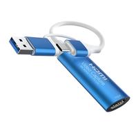 Dbilida Carte de capture vidéo HDMI 4K 60 Hz, HDMI vers USB 3.0 A et USB C Carte de capture pour appareil photo/Xbox/PS5/4/PC/OBS/Switch 2