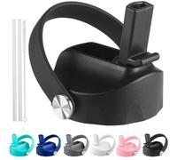 DBIW Couvercle de Paille Compatible avec Les Couvercles d'hydroflasques Large Bouche de 12, 16, 18, 32, 40 oz avec Pailles pour Accessoires de