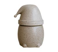 DBKD Bocal avec couvercle Eating Santa grand Beige