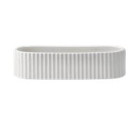 DBKD Bougeoir de l'avent Stripe 30 cm Shiny white