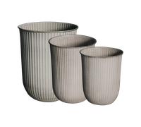 DBKD Cache-pot Out stripe. lot de 3 Beige