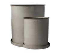 DBKD Cache-pot Plant pot. large. lot de 2 Beige