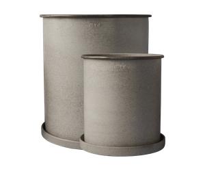 DBKD Cache-pot Plant pot. large. lot de 2 Beige
