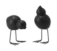 DBKD DBKD Décoration de Pâques Swedish Birds Lot de 2 Black