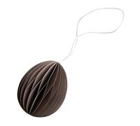 DBKD Décoration de Pâques en papier Ovoid 7 cm Brown