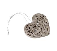 DBKD Décoration suspendue Paper heart 8 cm Creme