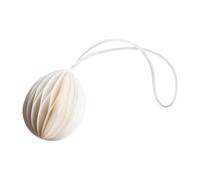 DBKD Pendentif de Pâques Ovoid papier small 4 cm White