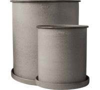 DBKD Cache-pot Plant pot. large. lot de 2 Beige