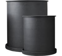 DBKD PLANT POT large 2-set - black