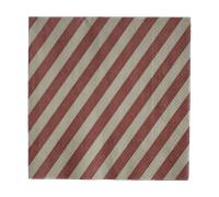 DBKD Serviette en papier Stripe 33x33 cm lot de 20 Rouge foncé