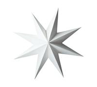 DBKD Suspension décorative Paper winter star White. petit. Ø9 cm