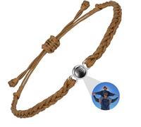 DBLXYAN Bracelet avec image à l'intérieur, bracelet personnalisé avec photo personnalisée, bracelets d'identification pour femmes, cadeaux commémoratifs pour un être cher, Medium, Argent sterling,